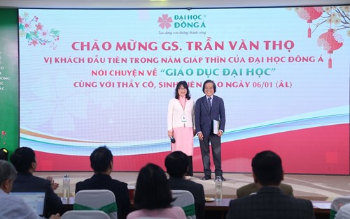 Gặp gỡ đầu năm Đại học Đông Á: GS Trần Văn Thọ "xông đất" với chuyên đề Giáo dục đại học