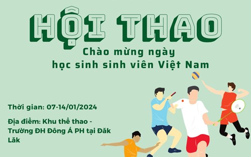  HỘI THAO SINH VIÊN ĐẠI HỌC ĐÔNG Á - PHÂN HIỆU ĐĂK LĂK