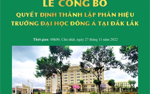 Hai sự kiện lớn nào sắp diễn ra tại Đại học Đông Á tháng 11?